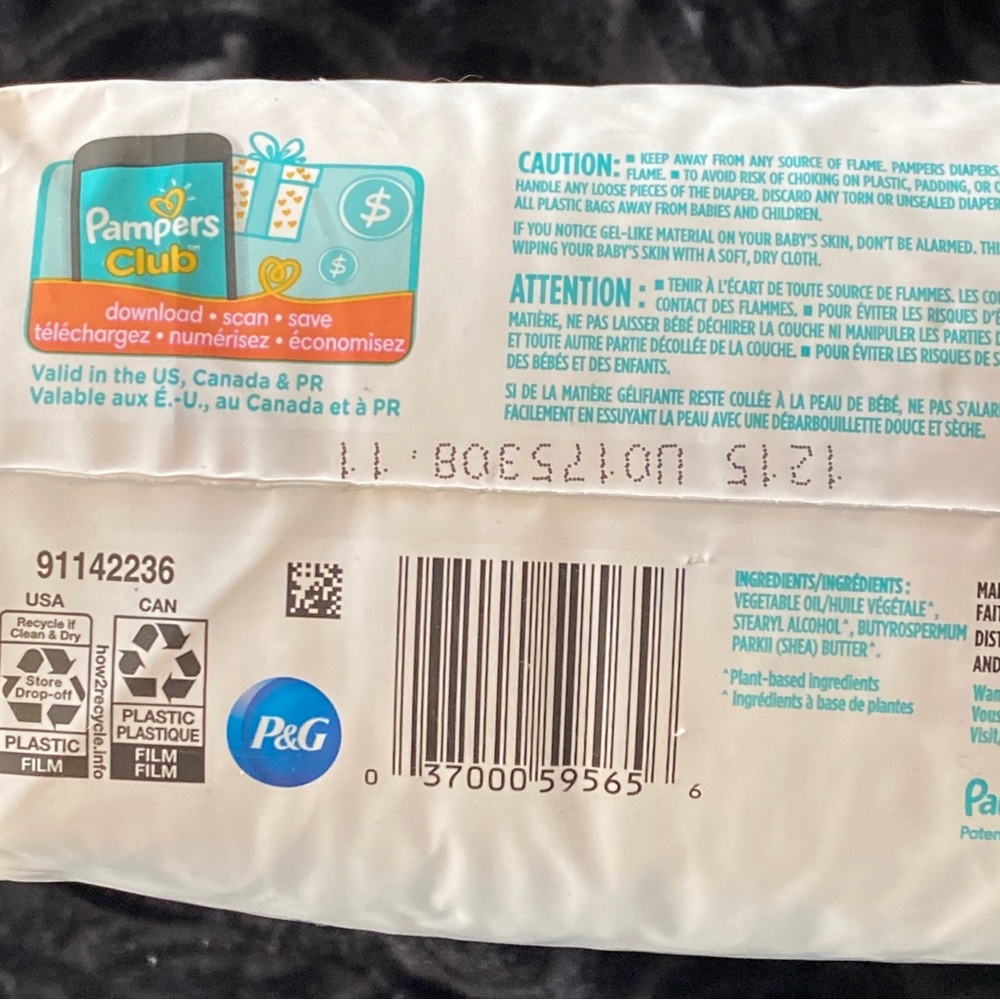 Pampers Pure protection diapers 32ct. Size 1 - Picture 2 of 4